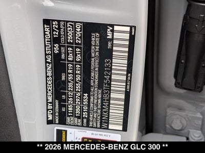 2026 Mercedes-Benz GLC 300 GLC 300