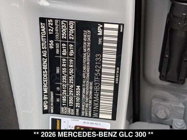 2026 Mercedes-Benz GLC 300 GLC 300
