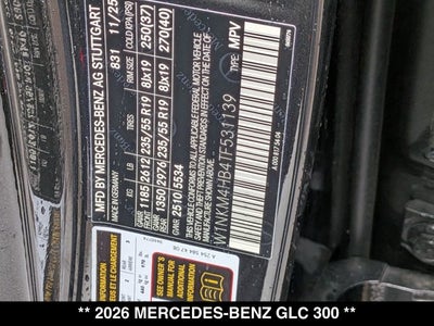 2026 Mercedes-Benz GLC 300 GLC 300