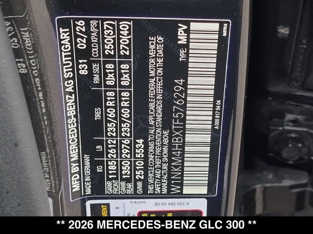 2026 Mercedes-Benz GLC 300 GLC 300