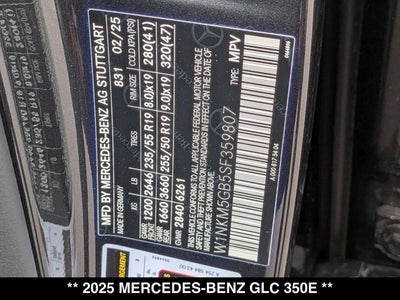 2025 Mercedes-Benz GLC 350e GLC 350e