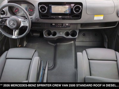 2026 Mercedes-Benz Sprinter Crew Van 2500 Standard Roof I4 Diesel HO 144" RWD