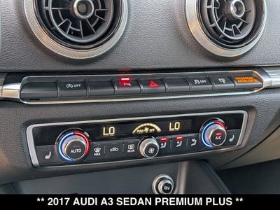2017 Audi A3 Sedan Premium Plus