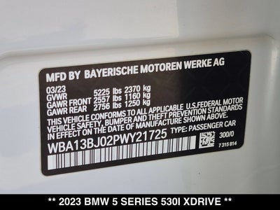 2023 BMW 5 Series 530i xDrive