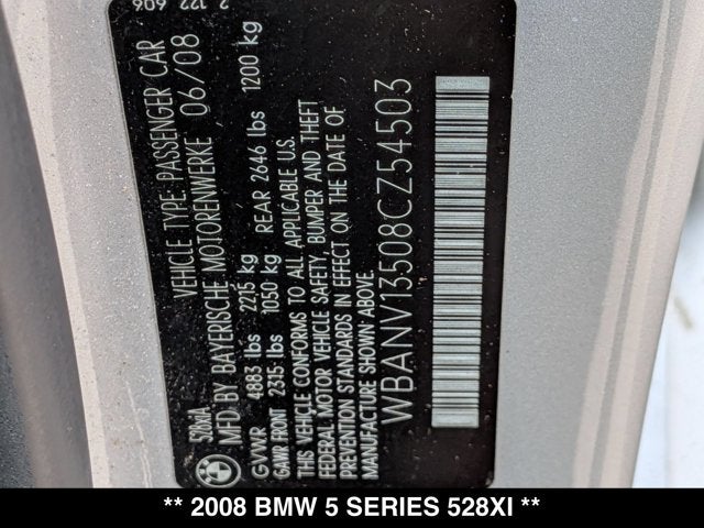2008 BMW 5 Series 528xi