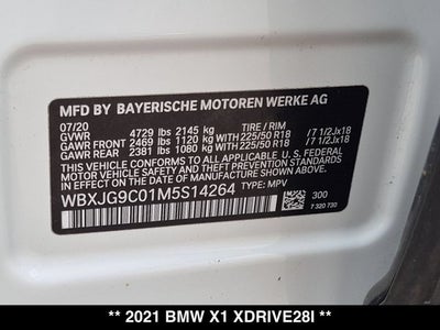 2021 BMW X1 xDrive28i