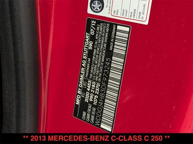 2013 Mercedes-Benz C 250 C 250