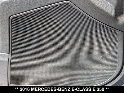 2016 Mercedes-Benz E 350 E 350